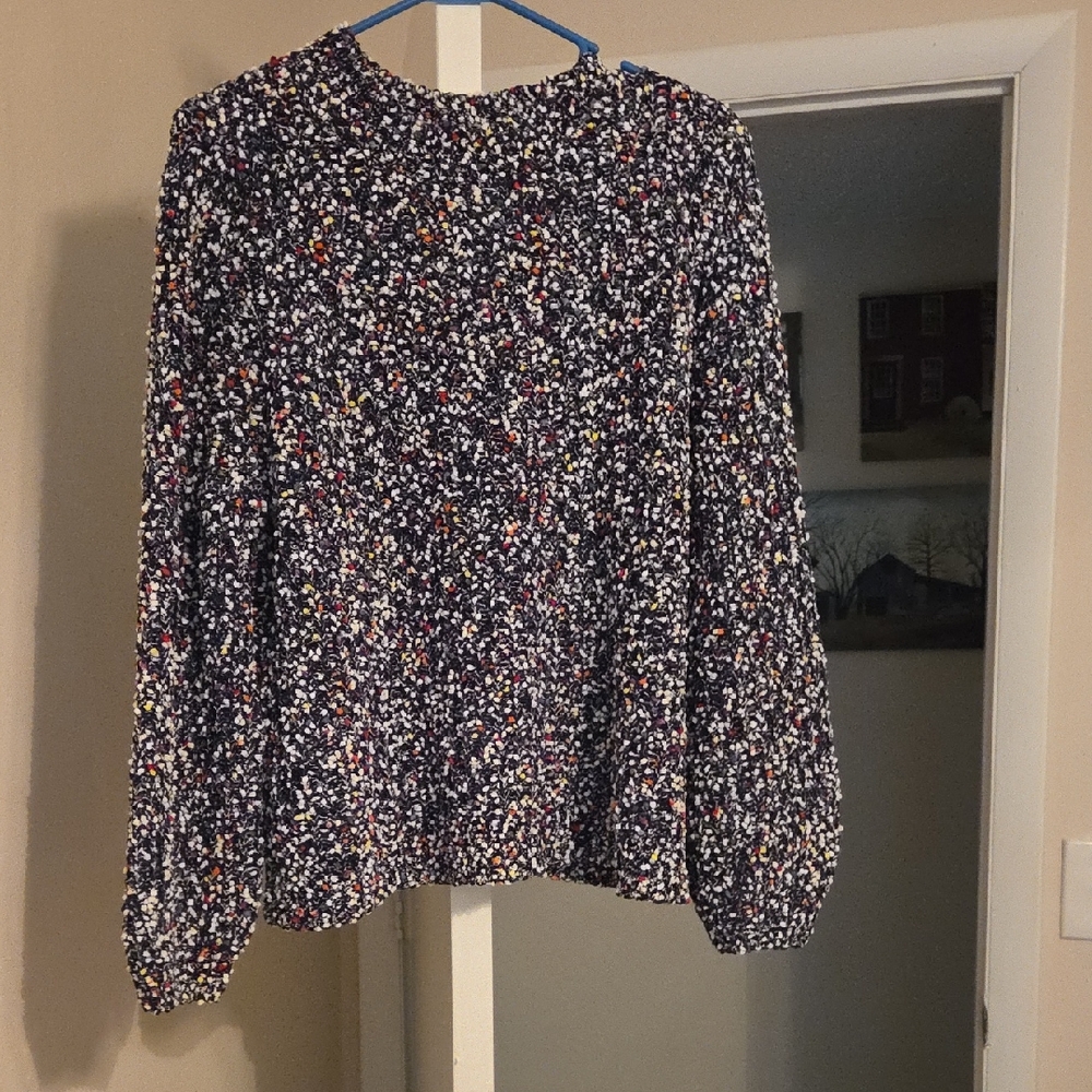 JohnPaulRichard Black Multicolor Sweater